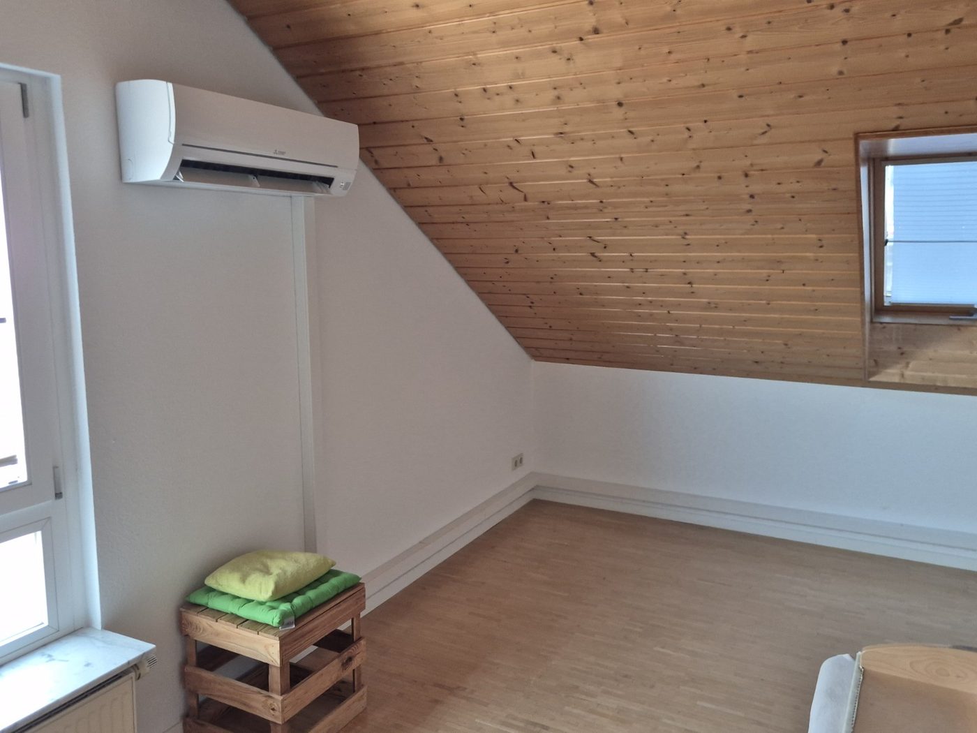 Mitsubishi Klimaanlage im Dachgeschoss
